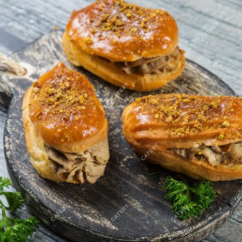 Эклеры с нежным куриным паштетом