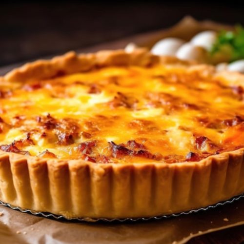 Киш с овощами и сыром