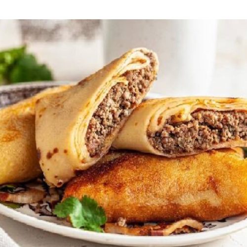 Блинчики с мясом и яйцом